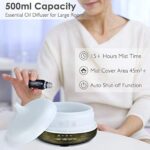 SALKING Aktualisierte Version Aroma Diffuser, 500ml Metall Aromatherapie Diffusor für ätherische Öle, 7 Farbe Duftlampe Vintage Diffusor Luftbefeuchter für Baby – Bild 5
