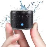 mit Eva Reise Tragen Case, EWA A106 Pro Bluetooth Lautsprecher Wasserdicht, Tragbarer kabelloser Outdoor Mini Lautsprecher, Starkem Bass mit Bass-Radiatoren, 12 Stunden Wiedergabe