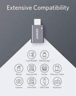 Anker USB-C auf USB Adapter, High-Speed Datentransfer, USB-C auf USB 3.0 Female Adapter, kompatibel mit MacBook Pro 2020, iPad Pro 2020, Samsung Notebook 9, Dell XPS und mehr (Doppelpack) – Bild 4