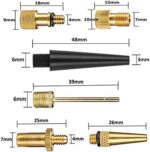 KOHMUI Fahrradventil Adapter, 15er Premium Fahrrad Ventil Set, Alle Ventiladapter SV AV DV Dunlop Französisches Blitzventil Autoventil Sclaverandventil mit Dichtring für Kompressor Fahrradpumpe – Bild 6