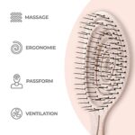 Ninabella Bio Entwirrbürste – Detangler ohne Ziepen für Locken & langes Haar, mit Spiralfeder – Bild 3