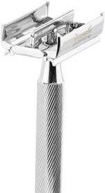 Wilkinson Sword Classic Vintage hochwertiger Rasierhobel inkl. 10 Doppelklingen aus Vollmetall, Für eine besonders exakte und schonende Rasur – Bild 5