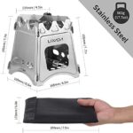 Lixada Campingkocher Holzofen Mini Holzvergaser Faltbar Tragbar Kompakt Hobo Kocher für Picknick BBQ Camping Wandern Reisen – Bild 8