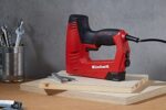 Einhell Elektrotacker TC-EN 20 E (für Klammern Typ 53, Nägel Typ 47, elektronische Schlagkraftvorwahl, Sicherheitsnase, inkl. 1000 Klammern/500 Nägel) – Bild 10