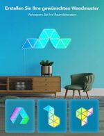 Govee Glide Triangel LED Light Panels, RGBIC Triangle Lichtpanels, Smart Wi-Fi LED Wandleuchten, Farbwechsel, Music Sync, DIY, App-Steuerung, funktioniert mit Alexa und Google Assistant – Bild 3