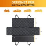 WhizProducts® Basic Hundedecke für Auto Rückbank mit Seitenschutz und Sitzankern, wasserdichte Auto Hundedecke Rücksitz für Reise & Transport für Hunde, Robuste Hundematte für die Auto Rücksitzbank – Bild 7