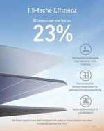Anker 625 Solarpanel mit Verstellbarer Halterung, Kompakte 100W Solaranlage, Kompatibel mit Powerhouse 256Wh, 512Wh und 1229Wh (Nicht im Lieferumfang), Für Camping, Wandern, Stromausfälle – Bild 3
