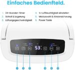 Pro Breeze Luftentfeuchter 12L in 24h Entfeuchtungsleistung - Raumgrösse ca. 120m³ (~20 m²) - mit 3 Betriebsarten, Digitalanzeige, Ablaufschlauch, Timer - Gegen Feuchtigkeit, Schimmel – Bild 5