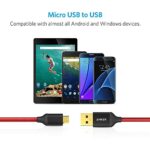 Anker Micro USB High Speed Sync und Ladekabel, rot, 1,8 m Länge, Packung von 2 – Bild 4