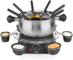 Tristar Fondue-Set mit 1,3L Fassungsvermögen – aus Edelstahl für bis zu 8 Personen – Bild 2