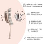 Ninabella Bio Entwirrbürste – Detangler ohne Ziepen für Locken & langes Haar, mit Spiralfeder – Bild 2