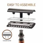 Rasierhobel Damen Und Herren, Safety Razor mit Bambusgriff, Nassrasierer Damen Und Herren, Rasierhobel, Einklingen Rasierer , Zero Waste Produkte, Eco Rasierer Damen und Herren, Bambaw – Bild 3