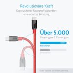 Anker PowerLine+ 90cm USB C Kabel auf USB 3.0 A, sehr Beständig für USB Typ-C Geräte Inklusive Galaxy S8, S8+,S9,S10, MacBook, Sony XZ, LG V20 G5 G6, HTC 10, Xiaomi 5 usw. – Bild 2