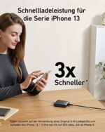 Anker PowerPort Atom III Slim USB-C Ladegerät, 65W 4-Port PIQ 3.0 & GaN Netzteil mit 45W USB-C Eingang, für MacBook, USB C Laptops, iPad Pro, iPhone, Galaxy, Pixel und mehr – Bild 5