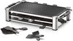 ROMMELSBACHER RCC 1500 Raclette-Grill (extra langes Kabel (2m), Tischgrill für 8 Personen, gerippte Alu-Druckguss-Grillplatte, Xylan Plus Antihaftbeschichtung, Parkdeck, 1500 W) – Bild 4