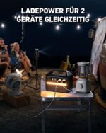 Anker 535 Kompakte Power Station, Tragbare Stromgenerator 512Wh 500W 7-Anschlüsse Stromerzeuger für Draussen, 2 AC-Anschlüsse, 60W USB-C PD Port, LED Licht für Camping, Stromausfall – Bild 5