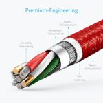 Anker PowerLine+ 90cm USB C Kabel auf USB 3.0 A, sehr Beständig für USB Typ-C Geräte Inklusive Galaxy S8, S8+,S9,S10, MacBook, Sony XZ, LG V20 G5 G6, HTC 10, Xiaomi 5 usw. – Bild 4
