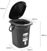 Green Blue GB320 Campingtoilette 19L Mobile Toiletteneimer Reisetoilette Toilette Eimertoilette Mobil Camping – Bild 5
