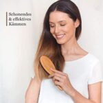 lampox® Bambus Haarbürste mit Wildschweinborsten Kopfmassage Haarpflege, Entwirrbürste für lange Haare & Locken von Damen, Herren & Kinder, Massagebürste für die Kopfhaut, Detangler – Bild 3