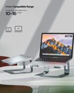 Laptop Ständer, Nulaxy Ergonomisch Notebook Stand, Universal Laptop Halterung, Riser Kompatibel mit Dell, HP, Samsung, Lenovo alle 10"~15.6-16" Notebooks – Bild 3