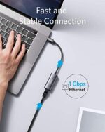 Anker PowerExpand USB-C auf Gigabit Ethernet Adapter, Aluminium, kompaktes Design, USB-C Ethernet Adapter, für MacBook Pro, MacBook Air 2018, iPad Pro 2018, XPS, und viele mehr – Bild 3