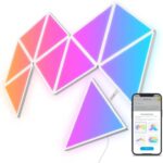 Govee Glide Triangel LED Light Panels, RGBIC Triangle Lichtpanels, Smart Wi-Fi LED Wandleuchten, Farbwechsel, Music Sync, DIY, App-Steuerung, funktioniert mit Alexa und Google Assistant