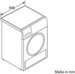 Bosch WTW875W0 Serie 8 Wärmepumpen Trockner, A+++, 176 kWh/Jahr, 8 kg, Weiss mit Glastür, AutoDry, SelfCleaning Condenser™, SensitiveDrying System [Energieklasse A+++] – Bild 10