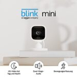 Blink Mini, Kompakte, smarte Plug in Sicherheitskamera für innen, 1080p-HD-Video, Nachtsicht, Zwei Wege Audio, Bewegungserfassung; einfache Einrichtung, funktioniert mit Alexa