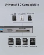 Anker 547 USB-C Hub für MacBook, Kompatibel mit USB-C Multifunktionsanschluss, 100W Power Delivery, 4K HDMI, USB-C, 2 USB-A Datenports, SD/microSD Speicherkartenleser – Bild 12