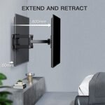 PERLESMITH TV Wandhalterung, Schwenkbare Neigbare TV Halterung für 32-55 Zoll Flach & Curved Fernseher oder Monitor bis zu 45kg, max.VESA – Bild 5