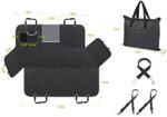 Pecute Hundedecke Auto Rückbank 146x136 cm mit Seitenschutz & Sichtfenster – Kratzfest & Wasserabweisend – Bild 9