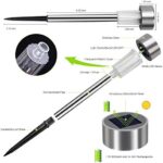 Solarleuchte Solar Gartenleuchte LED Wegleuchte Solarlampe 12 Stück Energiesparend IP65 Wasserdicht Edelstahl Ideal für Terrasse, Rasen, Garten Hofwege und Wege – Bild 2