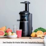Panasonic Slow Juicer MJ-L501KXE Entsafter (Entsafter für Obst/Gemüse, Saftpresse, Sorbet Herstellung, Entsafter elektrisch, 150 W) – Bild 6