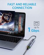 Anker PowerExpand 6-in-1 USB-C Ethernet Adapter, PD Ethernet Hub, 65 PD, 4K HDMI, 1Gbps Ethernet, USB-C Daten, 2 USB 3.0 Datenports, kompatibel mit MacBook Pro, MacBook Air, iPad Pro, XPS – Bild 6
