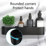 Qeekzeel Duschregal Ohne Bohren Duschkorb Organizer Nagelfrei Selbstklebend Duschablage Gewürzregal Selbstklebend Kein Schaden Wandhängend Matte Finish Für Badezimmer – Bild 2