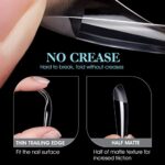 Gelike ec Nageltips 552 Stück Fake Nails Transparent, Künstliche Nägel Zum Aufkleben Nail Art Starter DIY – Bild 2