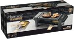Bestron Raclette für 1 bis 2 Personen, Mini Tischgrill mit zwei Pfännchen, zwei Holzschabern & zwei Untersetzern, 350 Watt – Bild 5