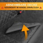 WhizProducts® Basic Hundedecke für Auto Rückbank mit Seitenschutz und Sitzankern, wasserdichte Auto Hundedecke Rücksitz für Reise & Transport für Hunde, Robuste Hundematte für die Auto Rücksitzbank – Bild 6