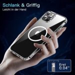 CASEKOO Magnetisch Crystal Clear für iPhone 12 Hülle/12 Pro Hülle mit MagSafe [Nie Vergilbung] Transparentes stossfestes Case rutschfeste Kratzfeste Dünne hülle iPhone 12/12 Pro (6,1") – Bild 6