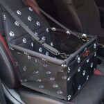 SWIHELP Hundesitz für Auto Rücksitz für kleine bis mittlere Hunde - stabiles & wasserfestes Material - Hunde-Autositz für Rückbank faltbar - Schutz für Autositze