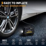 AstroAI Luftkompressor,Auto Luftpumpe Elektrisch Digital Portable air Compressor mit LCD Bildschirm 12V DC Verpackung für Auto, Fahrrad, Motorrad, Ball, Luftkissen usw. Geschenke für Männer – Bild 2