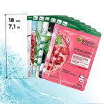 Garnier Tuchmasken Set für jeden Hauttyp, 7 Gesichtsmasken für trockene bis normale Haut und Mischhaut, Vegane Formel mit Hyaluronsäure, Limitierte Edition, Hydra Bomb und Nutri Bomb Maskenset, 7x28 g – Bild 6