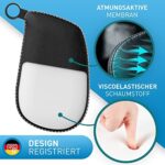 Auto-Kopfstütze mit weissen Nähten – Komfortables Nackenkissen für Kinder & Erwachsene, werkzeuglose Montage – Bild 3