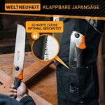 HARDTWERK Zen Japansäge klappbar (Kataba) 240 mm aus SK4 Karbonstahl für Heimwerker & Gewerbe - japanische Säge Feinsäge für Holz - Zugsäge Holzsäge – Bild 2