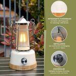 Skandika LED-Lampe Kiruna | Retro Outdoor Campinglampe mit Powerbank, stufenlos dimmbar, kabellos, Akku, aufladbar, USB, warm- und kaltweiss, 75h Leuchtzeit – Bild 4