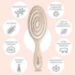 Ninabella Bio Entwirrbürste – Detangler ohne Ziepen für Locken & langes Haar, mit Spiralfeder – Bild 4