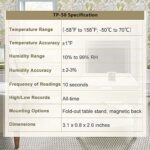 ThermoPro Thermometer Hygrometer – Digital Raumklima-Messgerät für Temperatur & Luftfeuchtigkeit mit App & Funk-Sensor – Bild 9