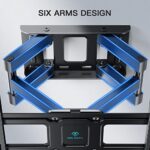 PERLESMITH TV Wandhalterung, Schwenkbare Neigbare TV Halterung für 32-55 Zoll Flach & Curved Fernseher oder Monitor bis zu 45kg, max.VESA – Bild 2