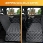 WhizProducts® Basic Hundedecke für Auto Rückbank mit Seitenschutz und Sitzankern, wasserdichte Auto Hundedecke Rücksitz für Reise & Transport für Hunde, Robuste Hundematte für die Auto Rücksitzbank – Bild 4
