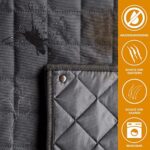 WhizProducts® Basic Hundedecke für Auto Rückbank mit Seitenschutz und Sitzankern, wasserdichte Auto Hundedecke Rücksitz für Reise & Transport für Hunde, Robuste Hundematte für die Auto Rücksitzbank – Bild 3